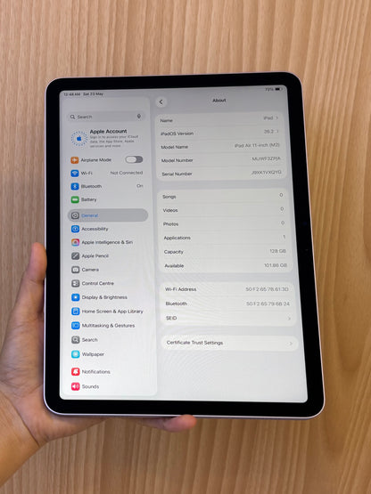 iPad Air 11-inch (M2) Wi-Fi, 128GB (Grade B) *VXQYG