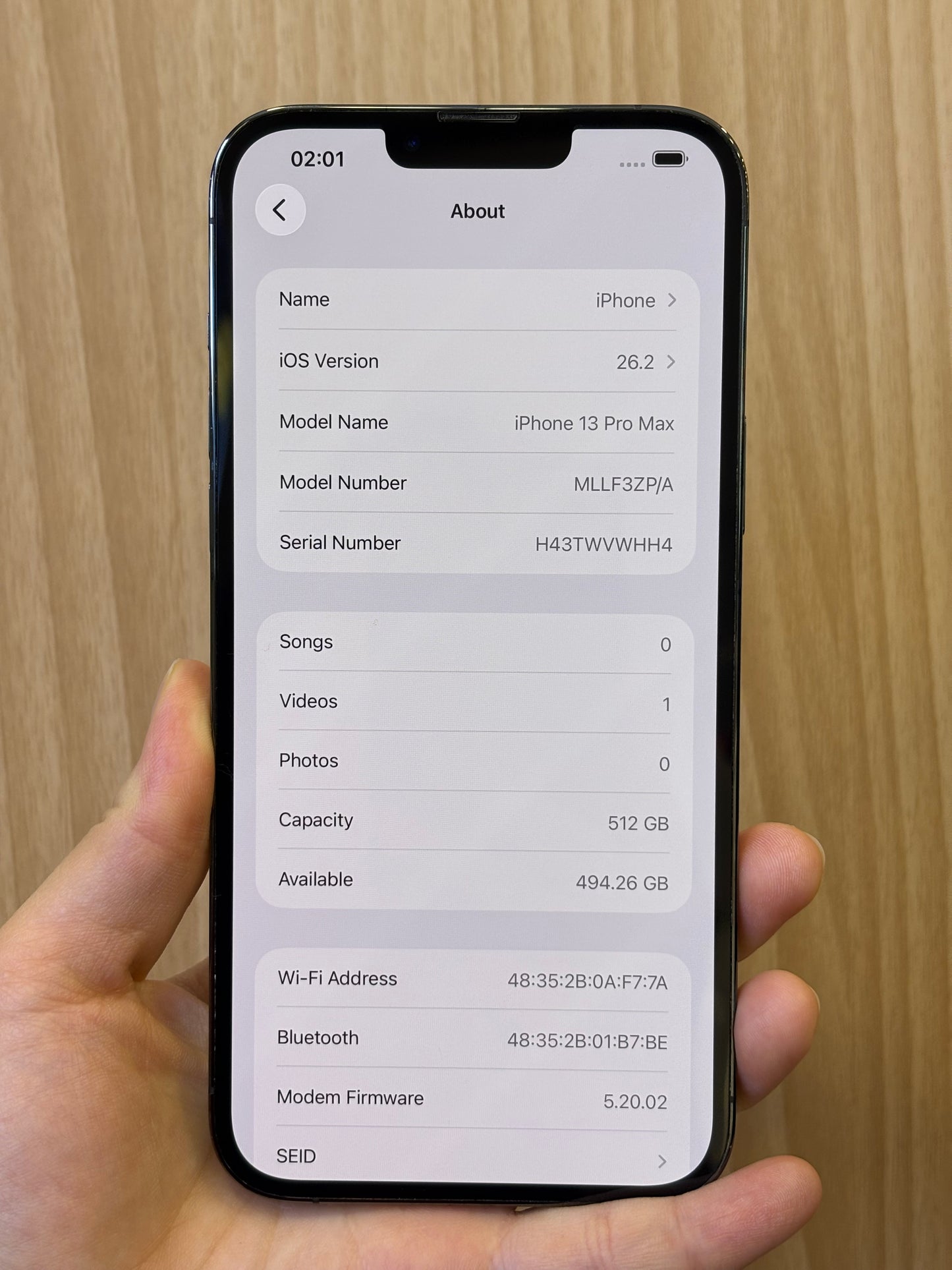iPhone 13 Pro Max, 512GB (Grade A) *17708