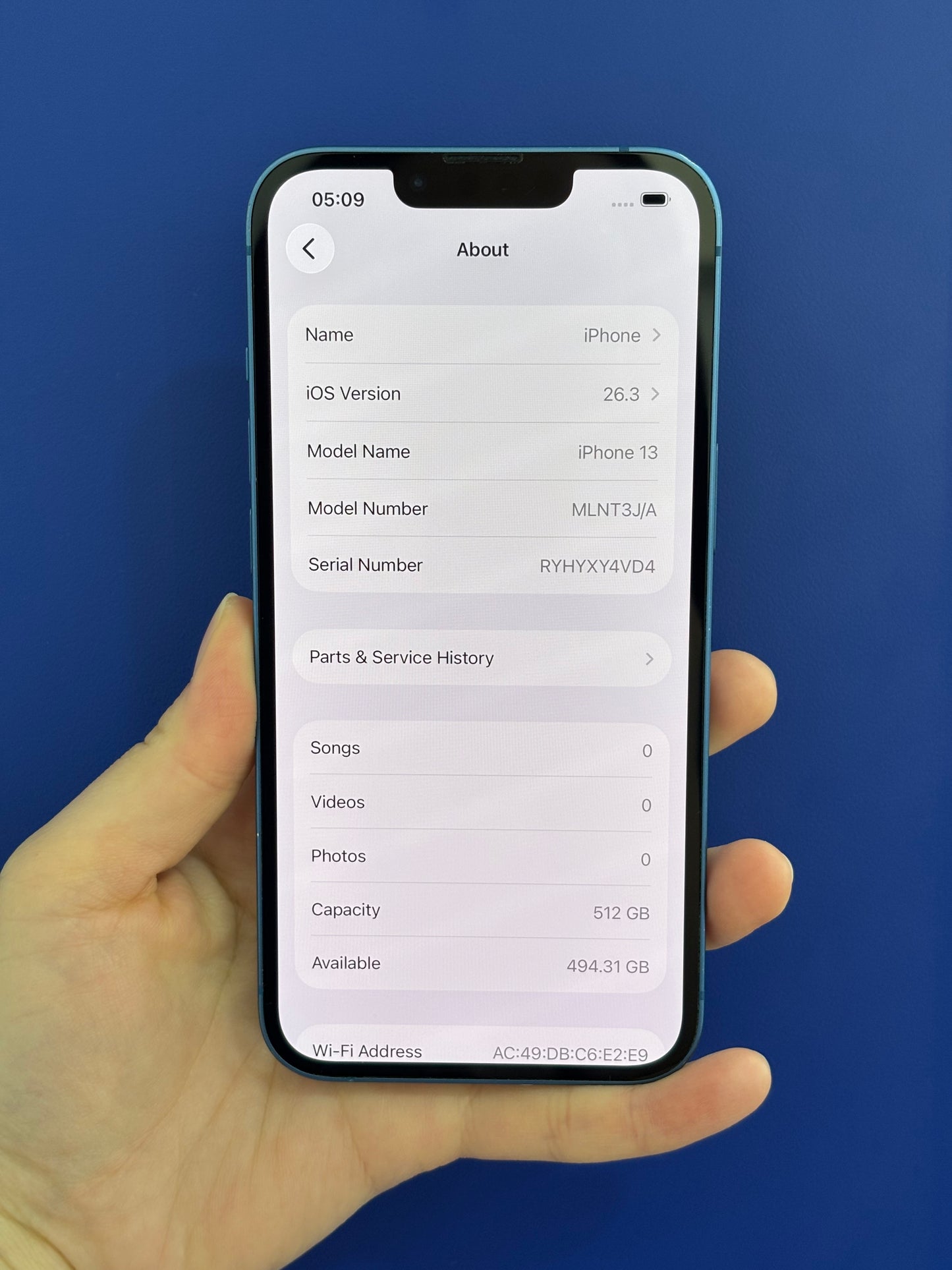 iPhone 13, 512GB (Grade AB) *07319