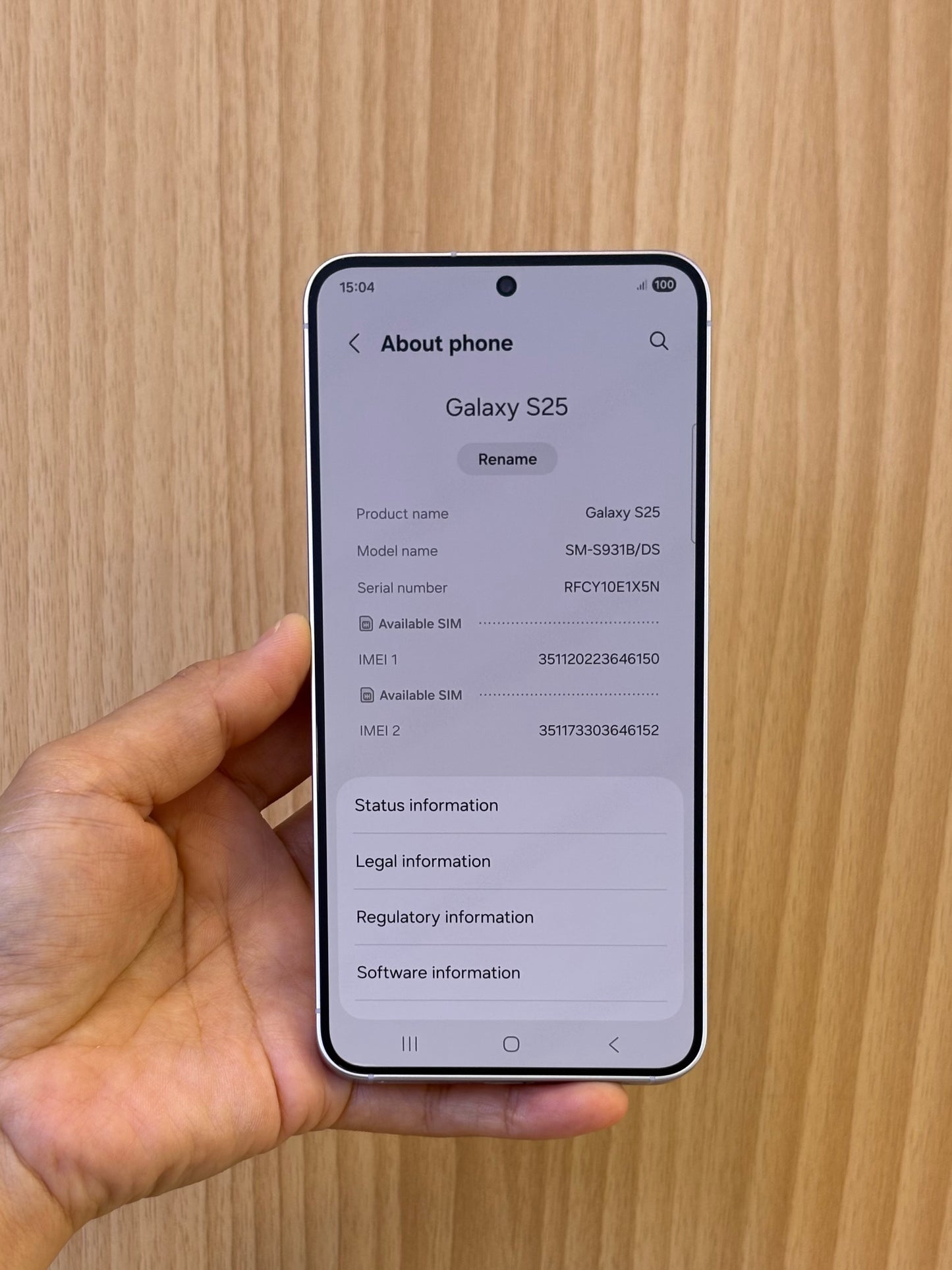 Samsung S25, 256GB (Grade A) *46150
