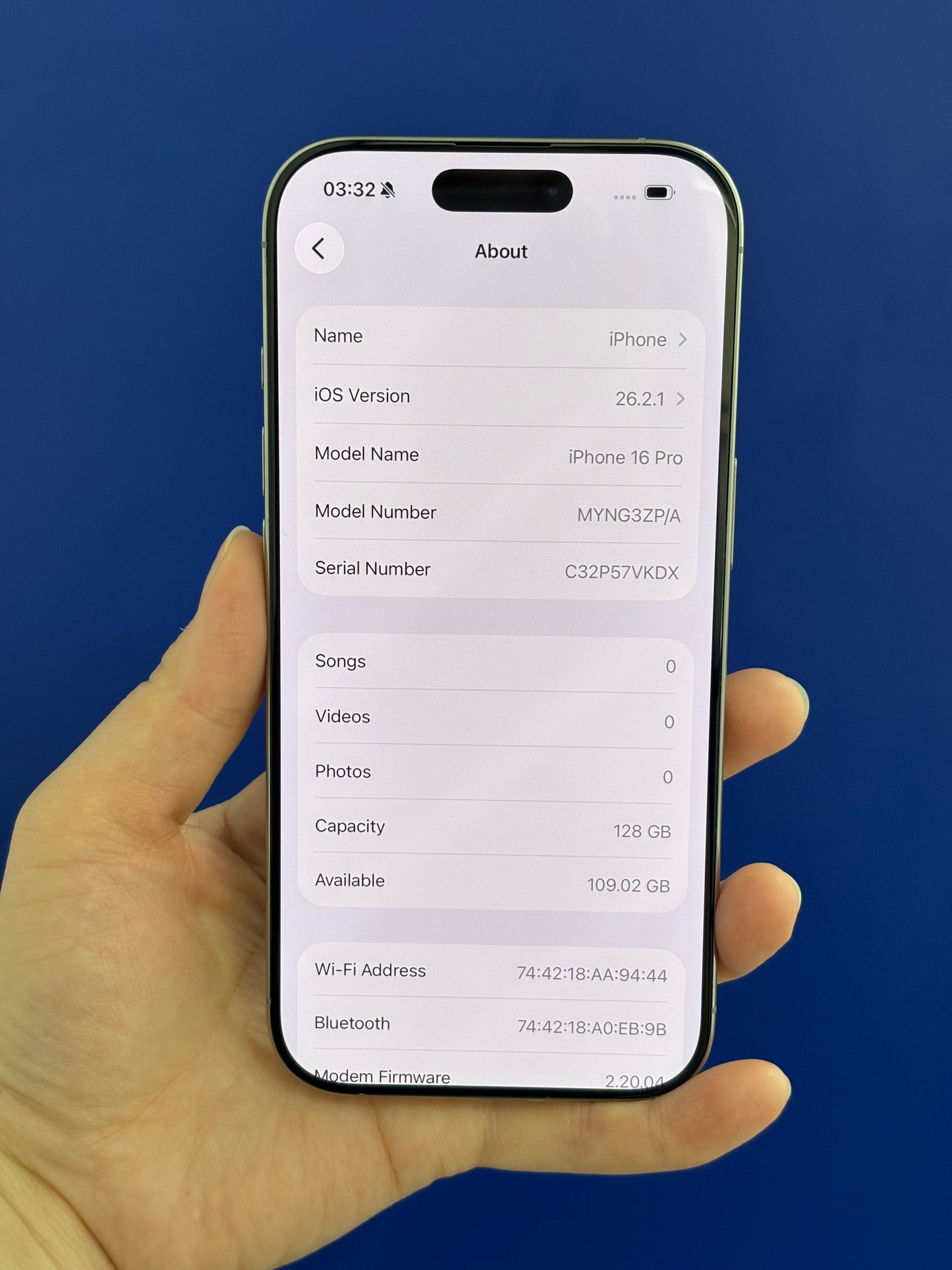 iPhone 16 Pro, 128GB (Grade A) *90193