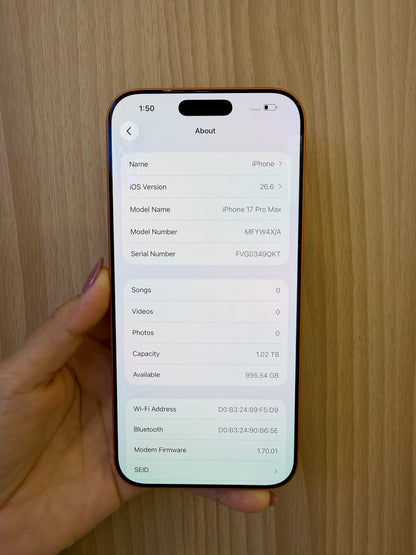 iPhone 17 Pro Max, 1TB (Grade A) *24417