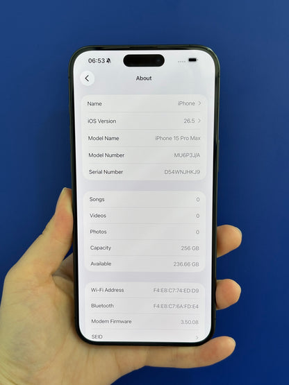 iPhone 15 Pro Max, 256GB (Grade A) *08028
