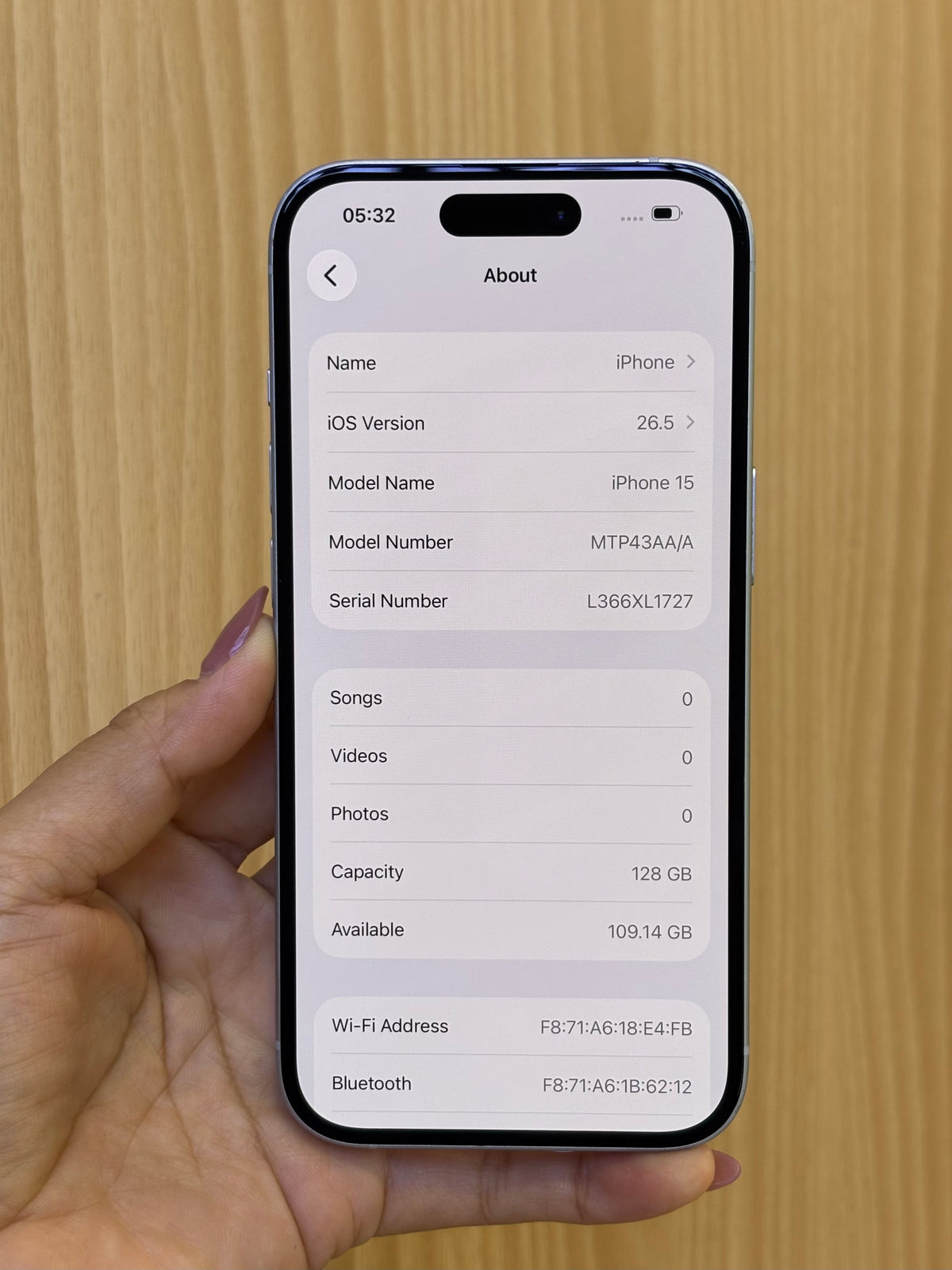 iPhone 15, 128GB (Grade B) *62524