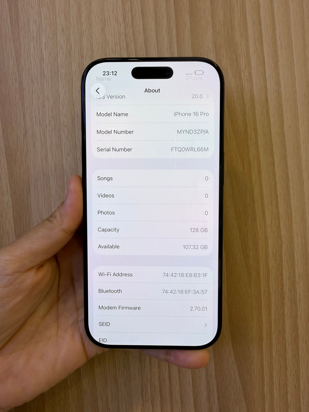 iPhone 16 Pro, 128GB (Grade A) *38738