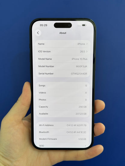 iPhone 15 Plus, 256GB (Grade A) *19883