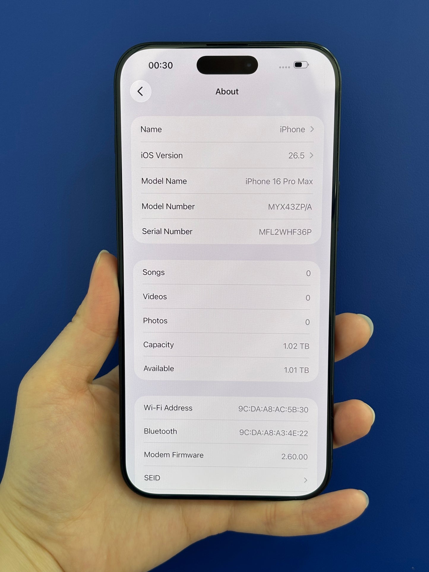 iPhone 16 Pro Max, 1TB (Grade A) *26587