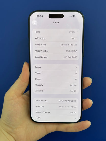 iPhone 16 Pro Max, 1TB (Grade A) *26587