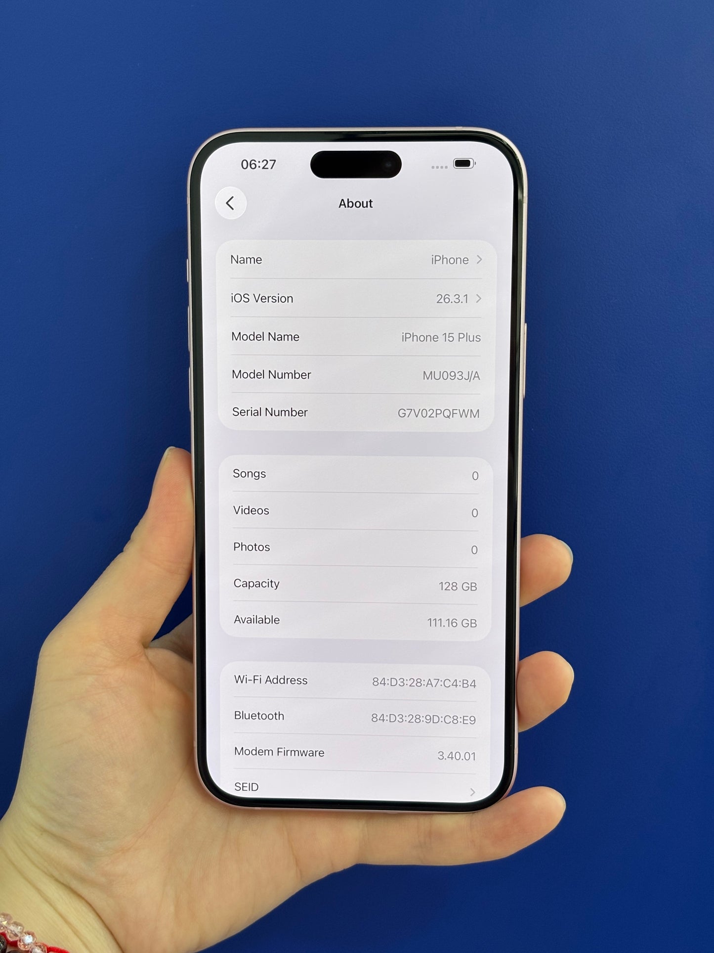 iPhone 15 Plus, 128GB (Grade B) *02605