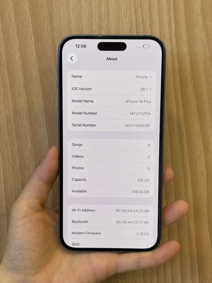 iPhone 16 Plus, 128GB (Grade B) *09912
