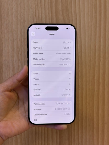 iPhone 16 Pro Max, 256GB (Grade B) *24161