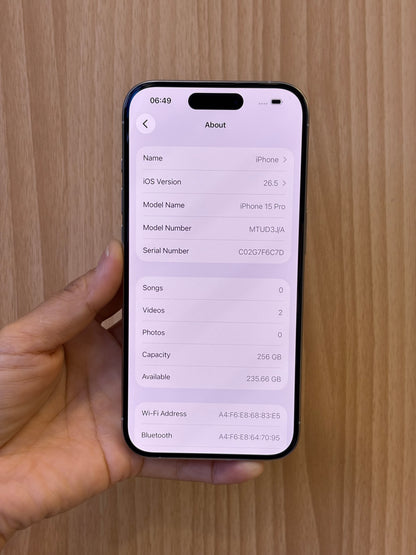 iPhone 15 Pro, 256GB (Grade A) *87509