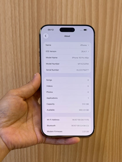 iPhone 16 Pro Max, 512GB (Grade B) *75385