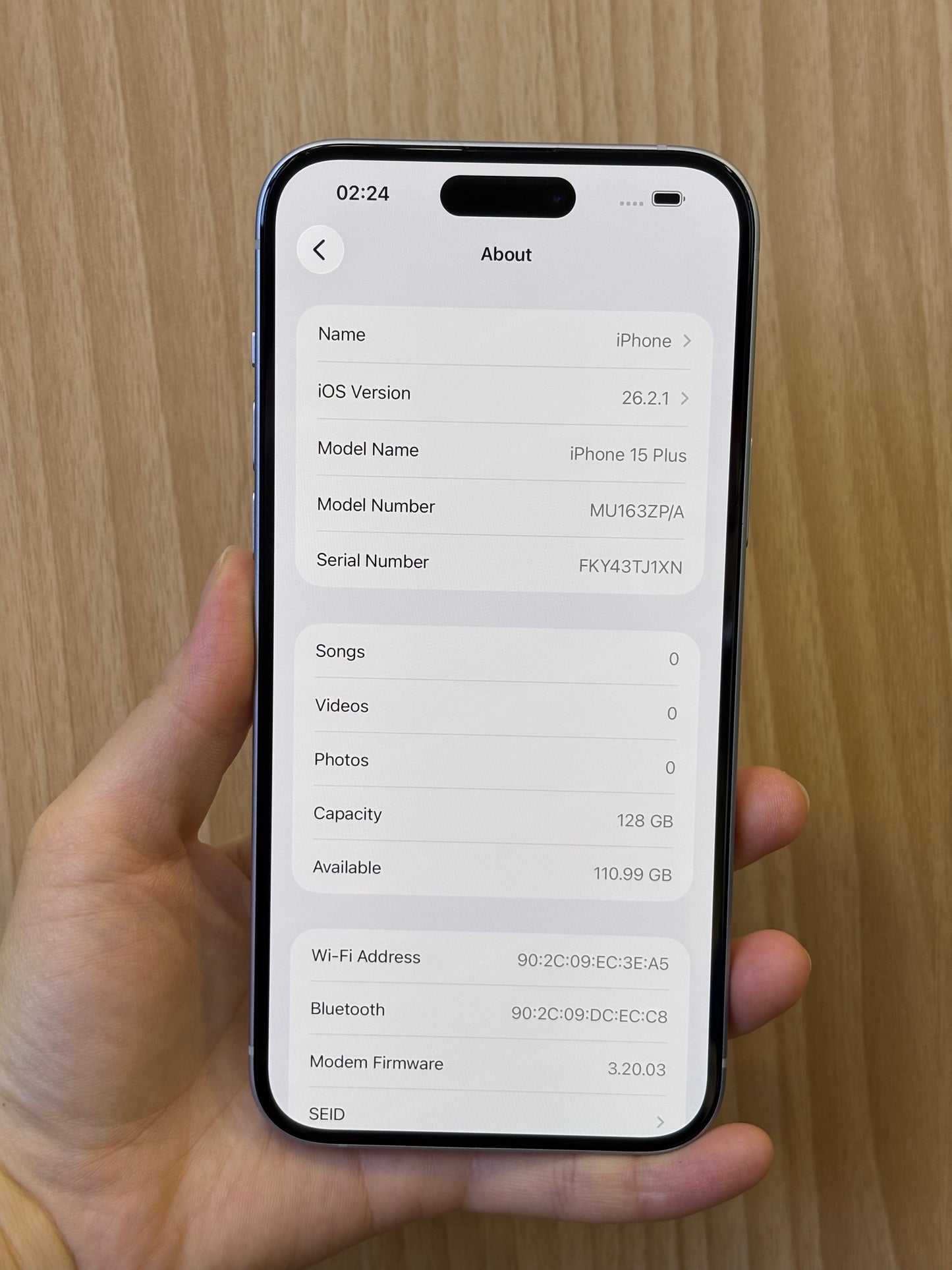 iPhone 15 Plus, 128GB (Grade A) *26171