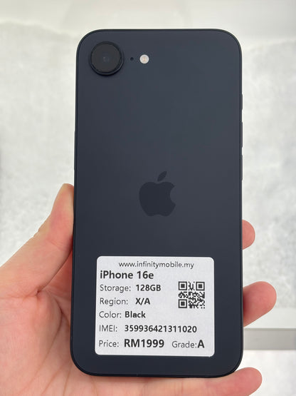 iPhone 16e, 128GB (Grade A) *11020