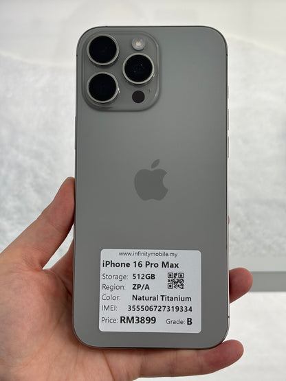 iPhone 16 Pro Max, 512GB (Grade B) *19334