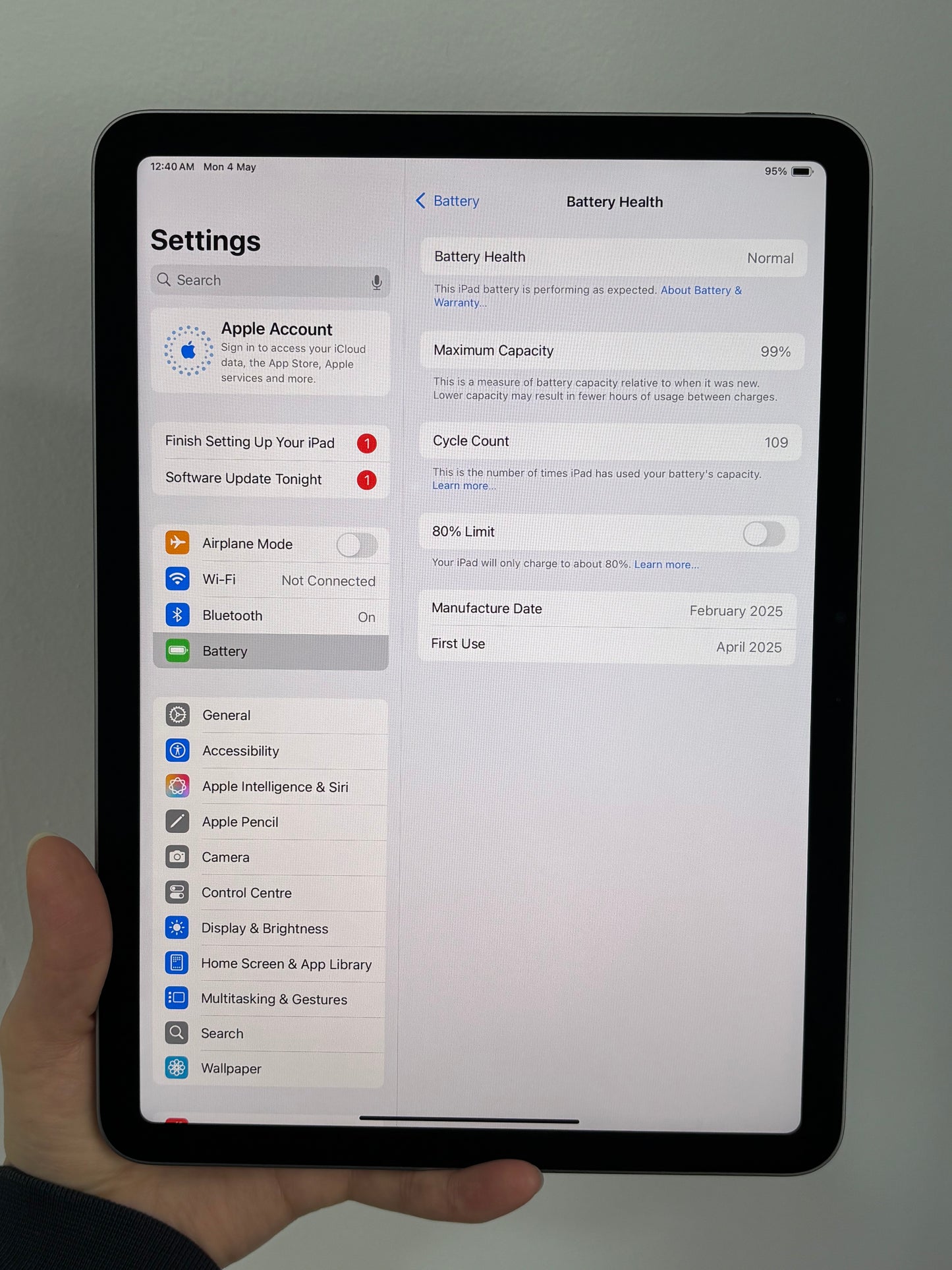 iPad Air 11-inch (M3), 256GB (Grade A) *76L6Q