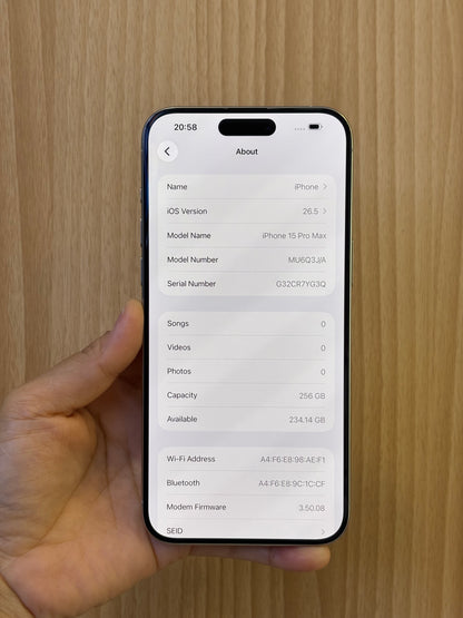 iPhone 15 Pro Max, 256GB (Grade A) *40459
