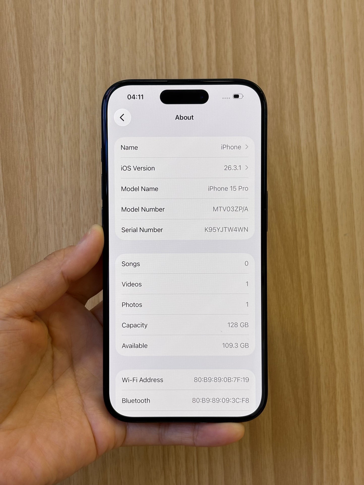 iPhone 15 Pro, 128GB (Grade A) *63818