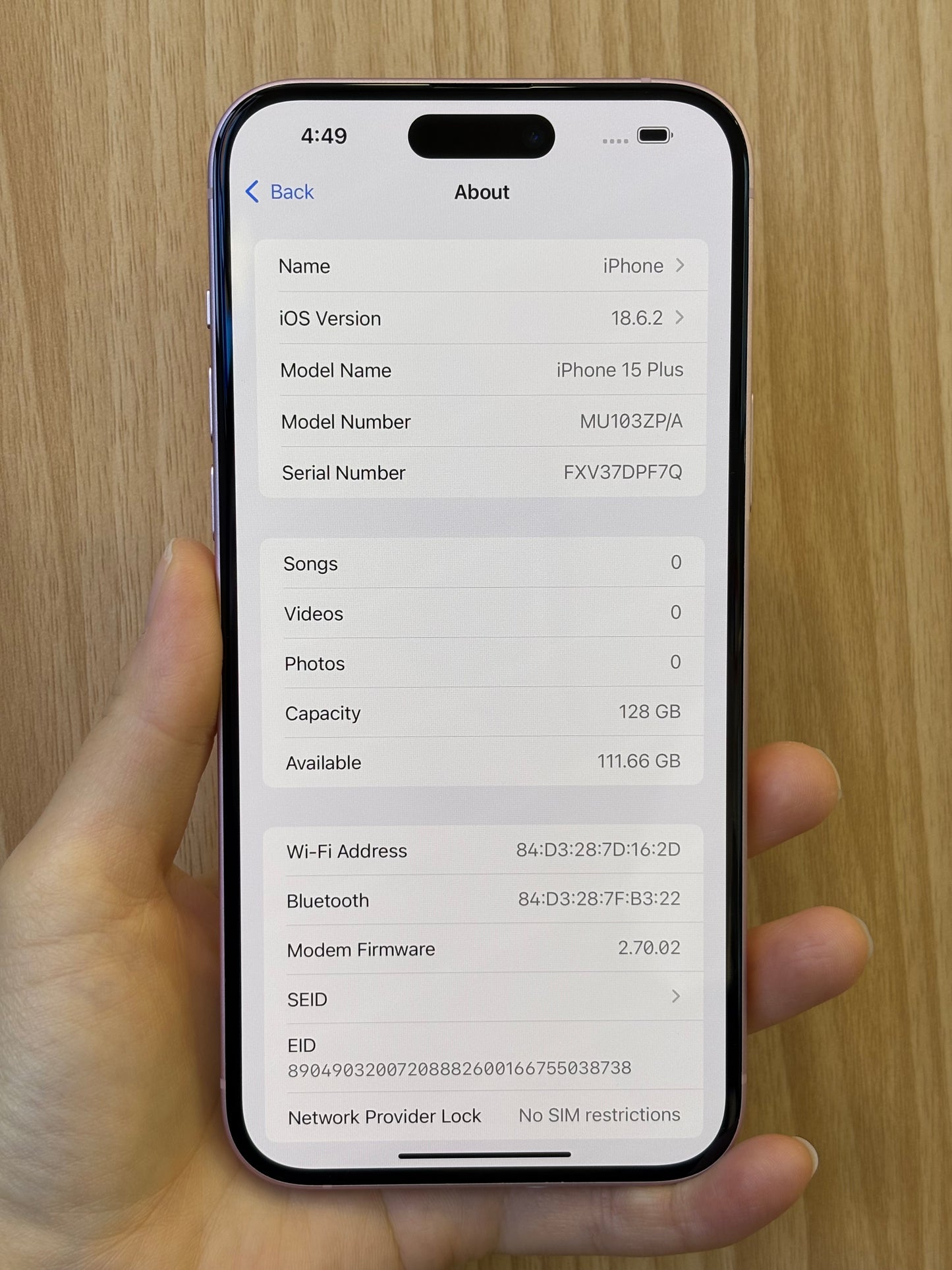 iPhone 15 Plus, 128GB (Grade A) *83766