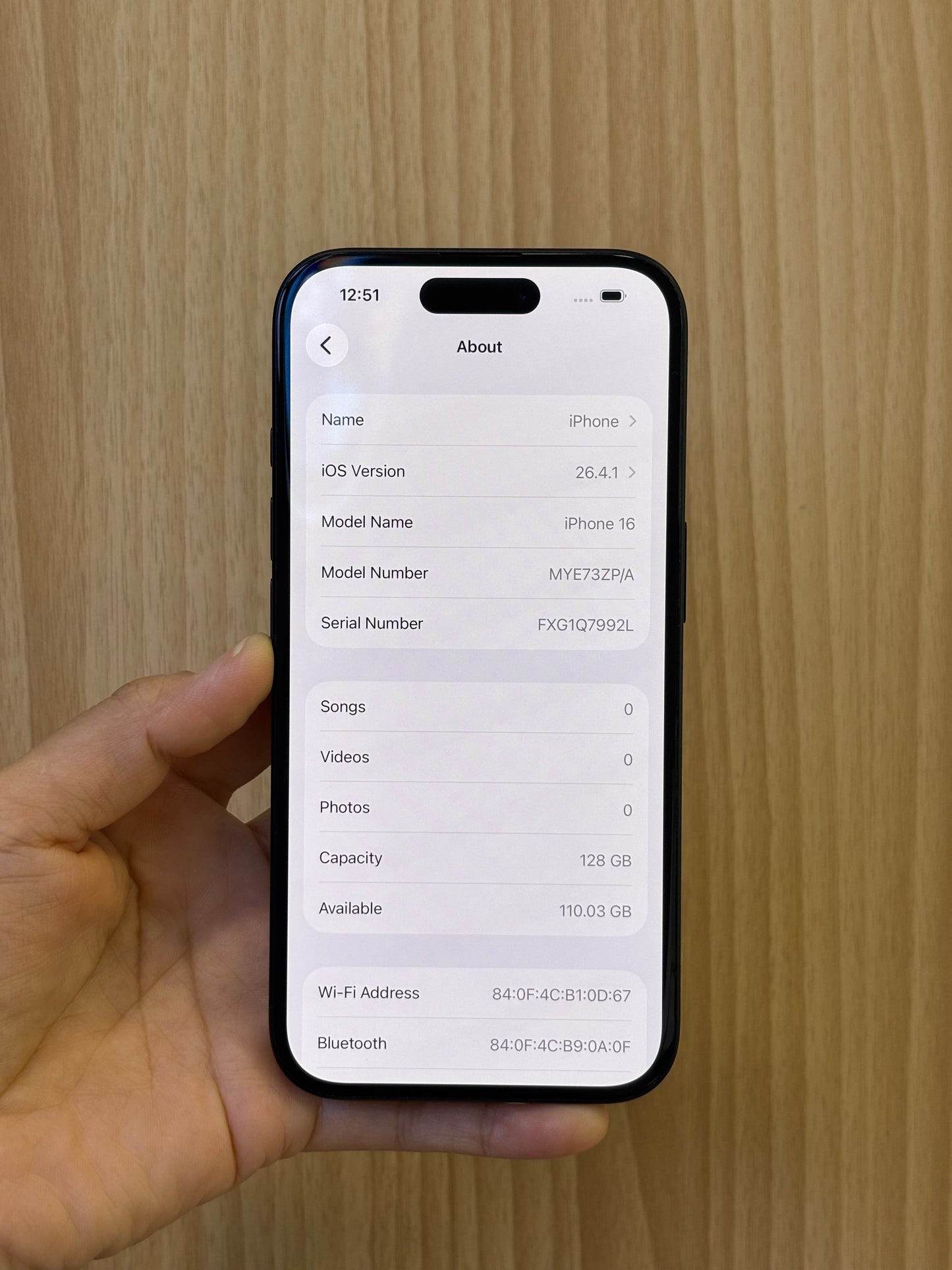 iPhone 16, 128GB (Grade A) *56942