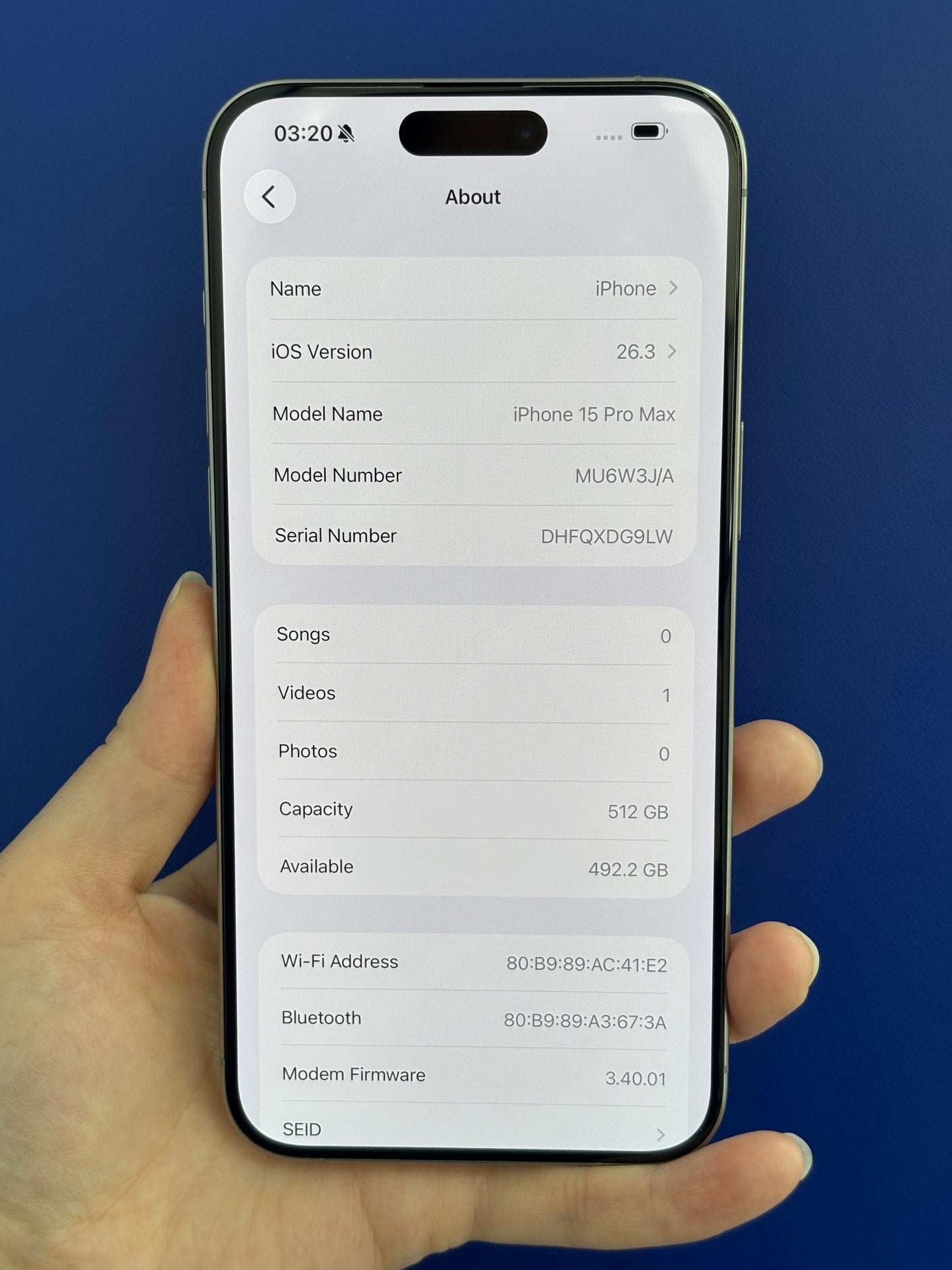iPhone 15 Pro Max, 512GB (Grade A) *99417