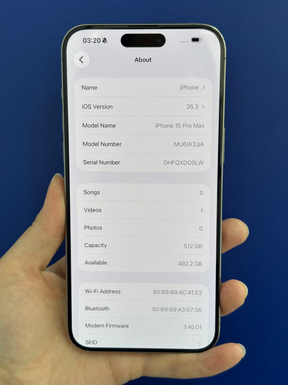 iPhone 15 Pro Max, 512GB (Grade A) *99417