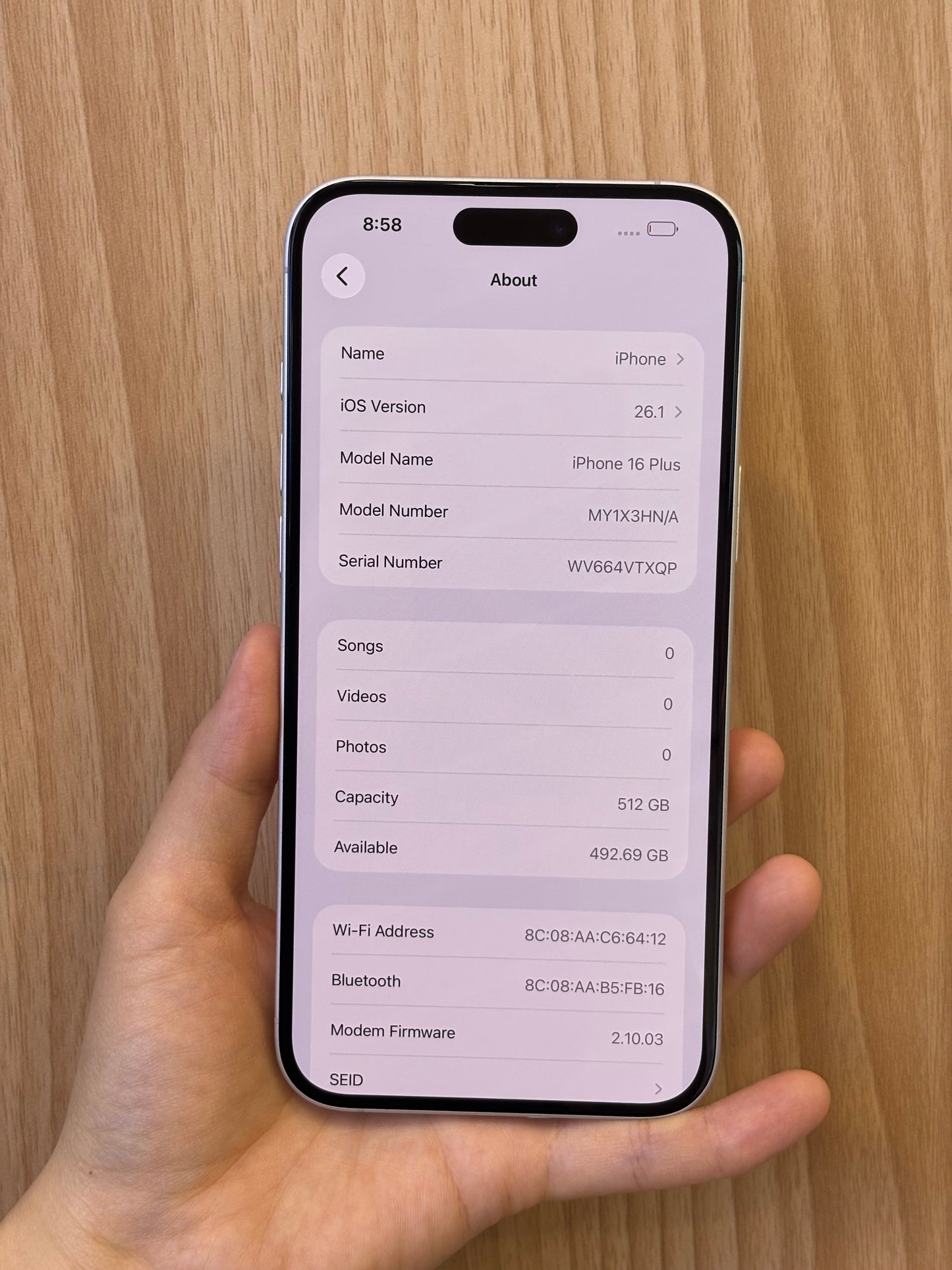 iPhone 16 Plus, 512GB (Grade A) *92488