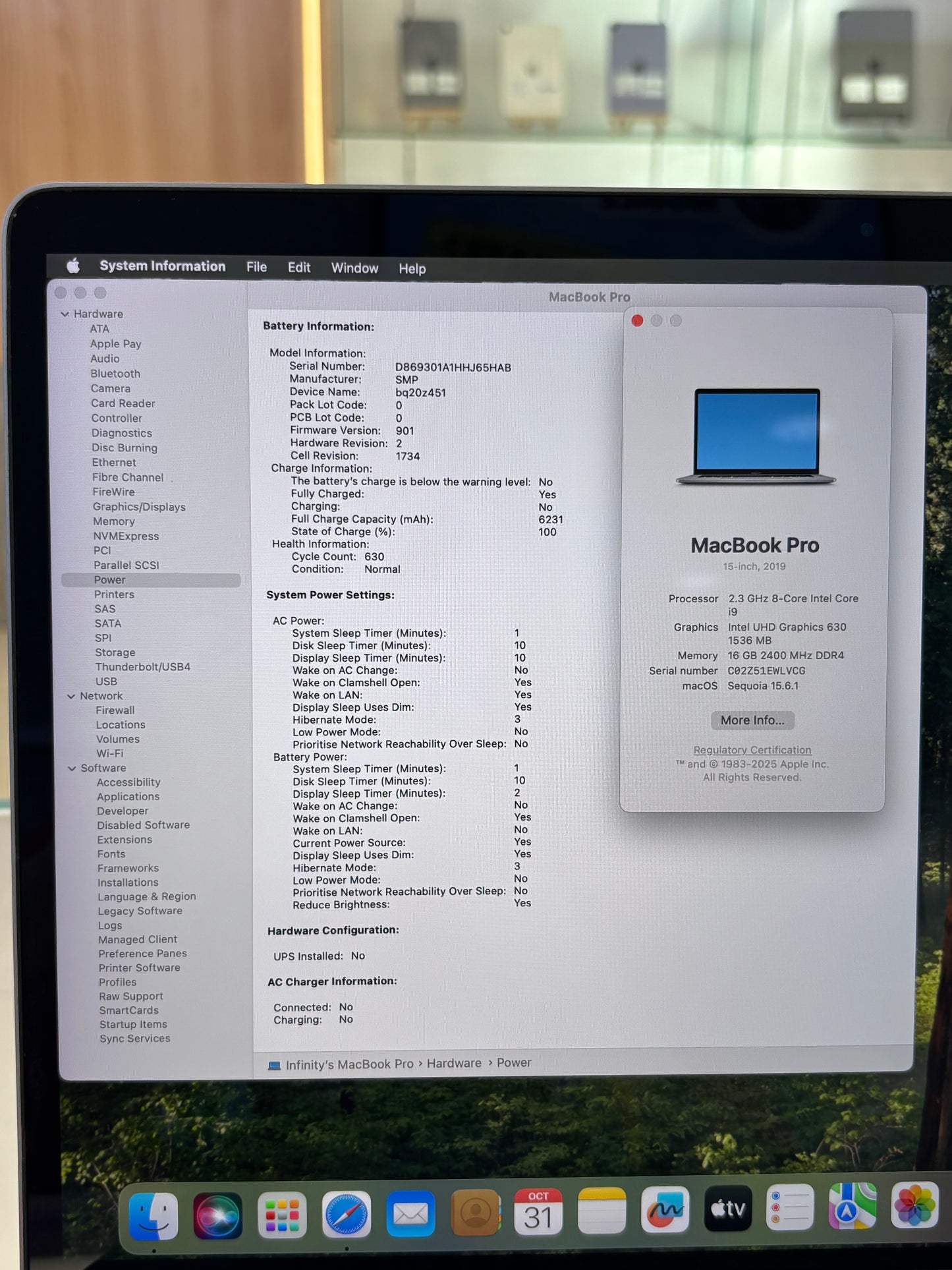 MacBook Pro 15-inch (i9) 2019, 512GB *WLVCG