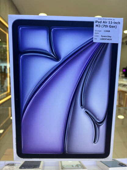 iPad Air 11-inch (M3) Wi-Fi, 128GB (New) *T4KXV