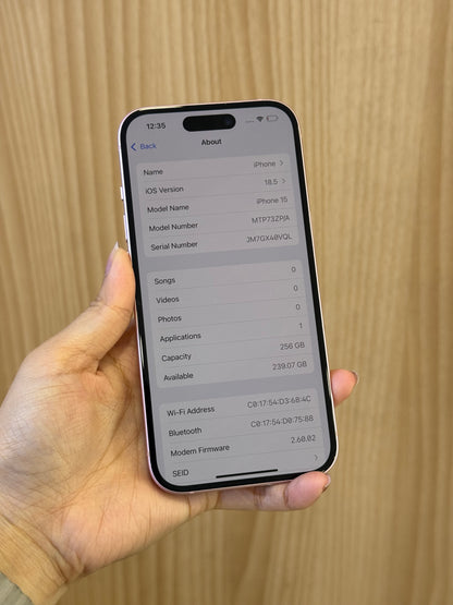 iPhone 15 Pink, 256GB (Grade B) *36747