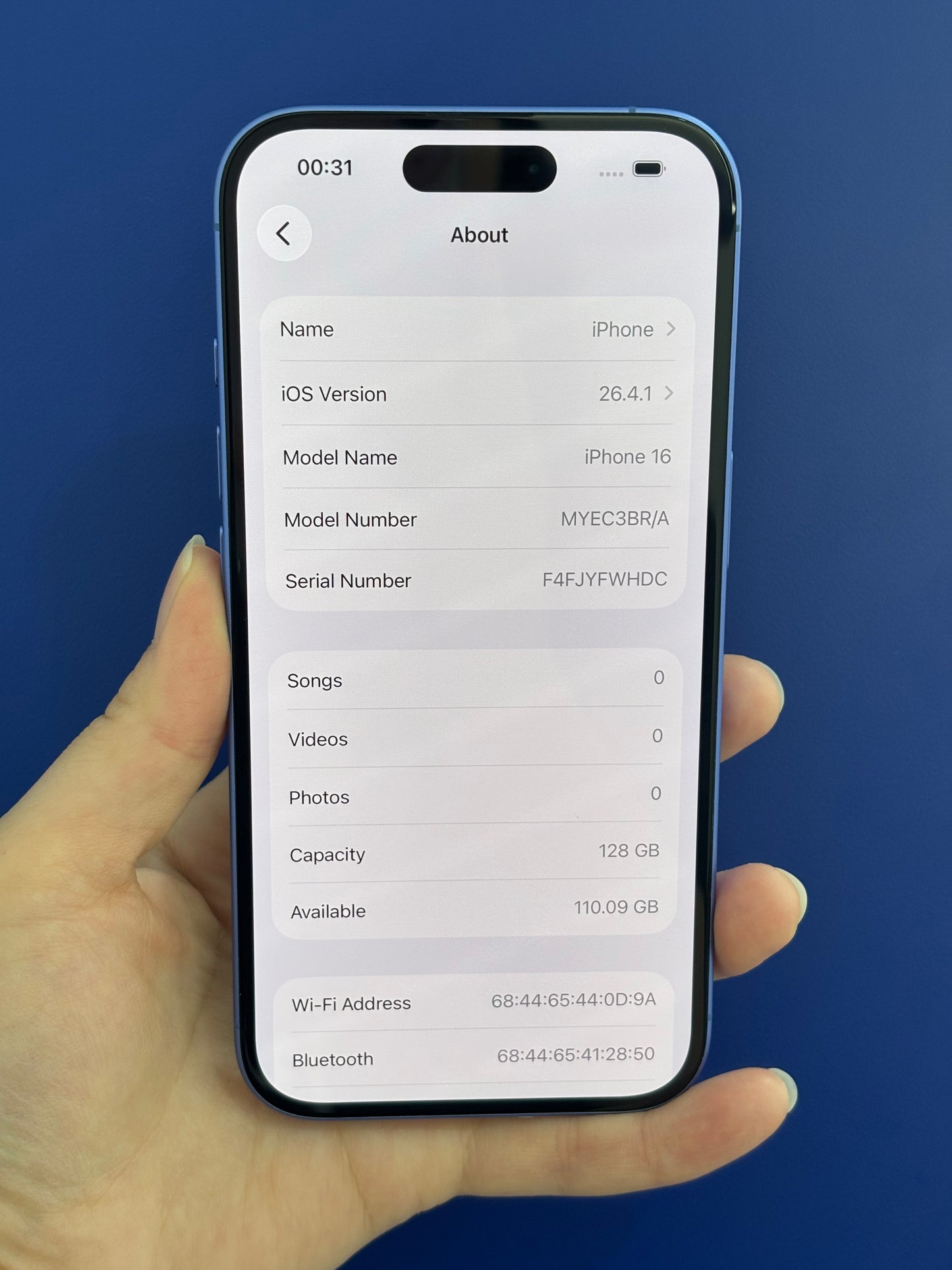 iPhone 16, 128GB (Grade B) *45990