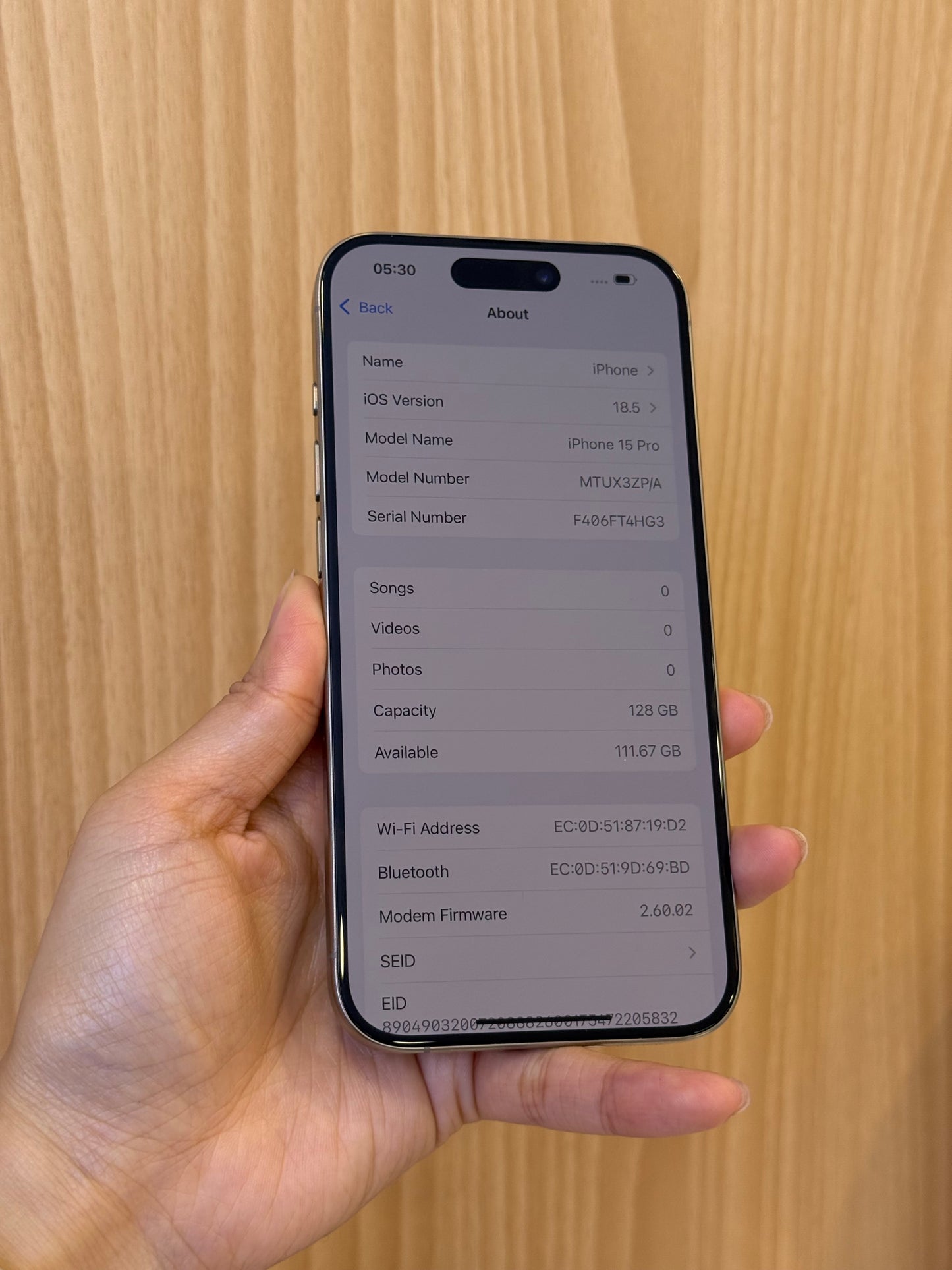 iPhone 15 Pro, 128GB (Grade A) *69513