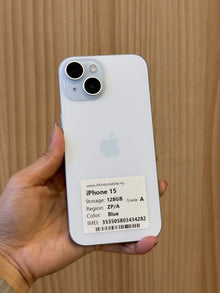 iPhone 15 Blue, 128GB (Grade A) *34282