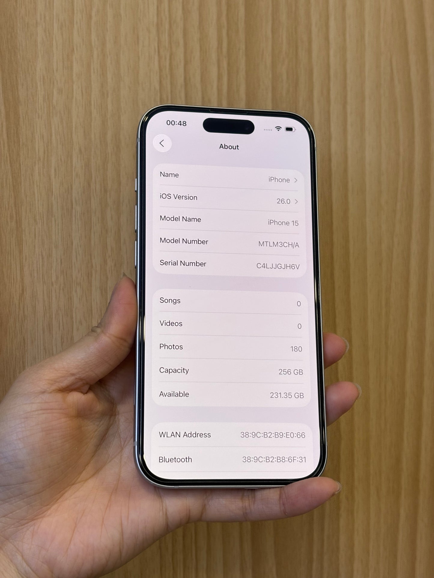 iPhone 15, 256GB (Grade A) *03160