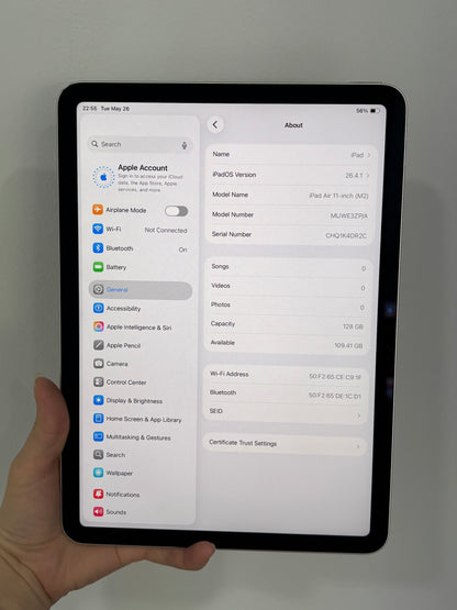 iPad Air 11-inch (M2) Wi-Fi, 128GB (Grade B) *4DR2C