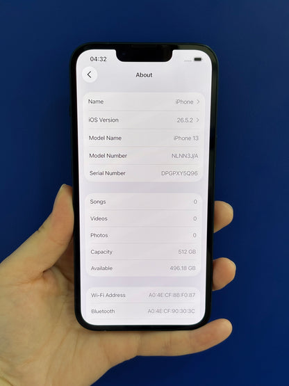 iPhone 13, 512GB (Grade AB) *42070