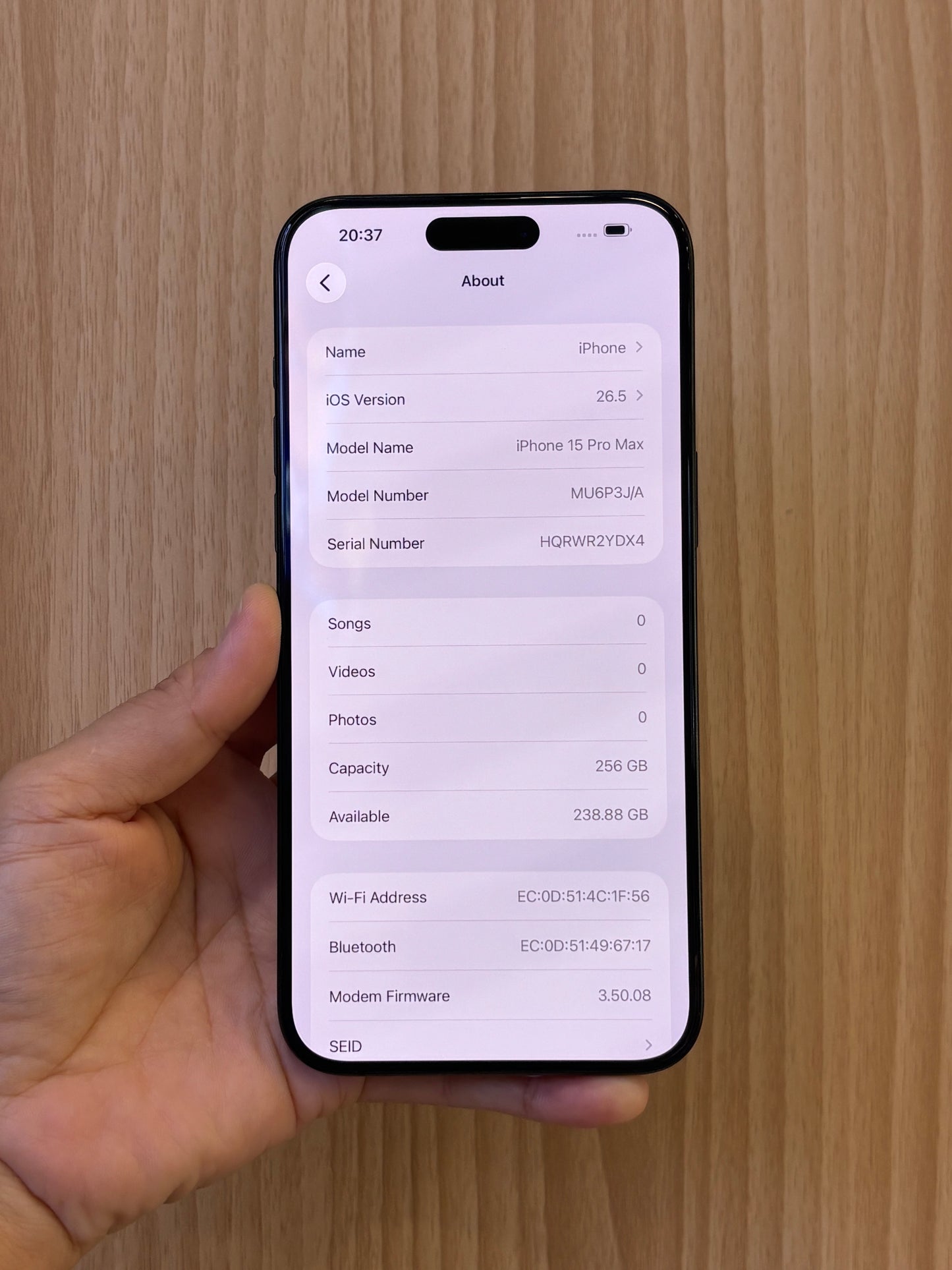 iPhone 15 Pro Max, 256GB (Grade B) *07864