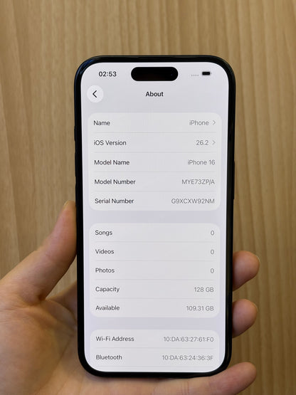 iPhone 16, 128GB (Grade A) *95981