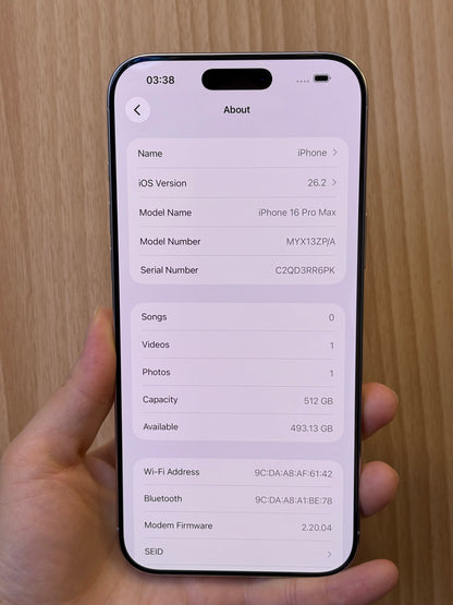 iPhone 16 Pro Max, 512GB (Grade A) *23727