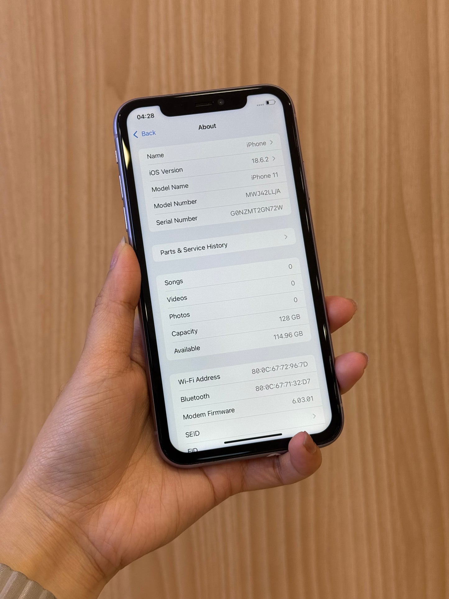 iPhone 11 Purple, 128GB (Grade R) *42470