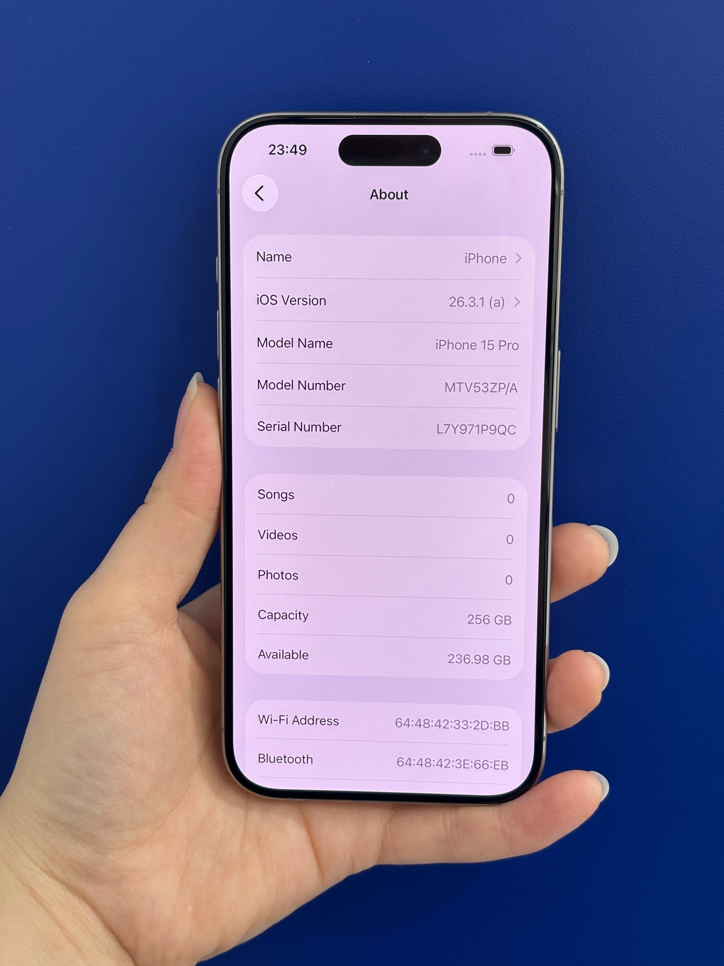 iPhone 15 Pro, 256GB (Grade A) *12842