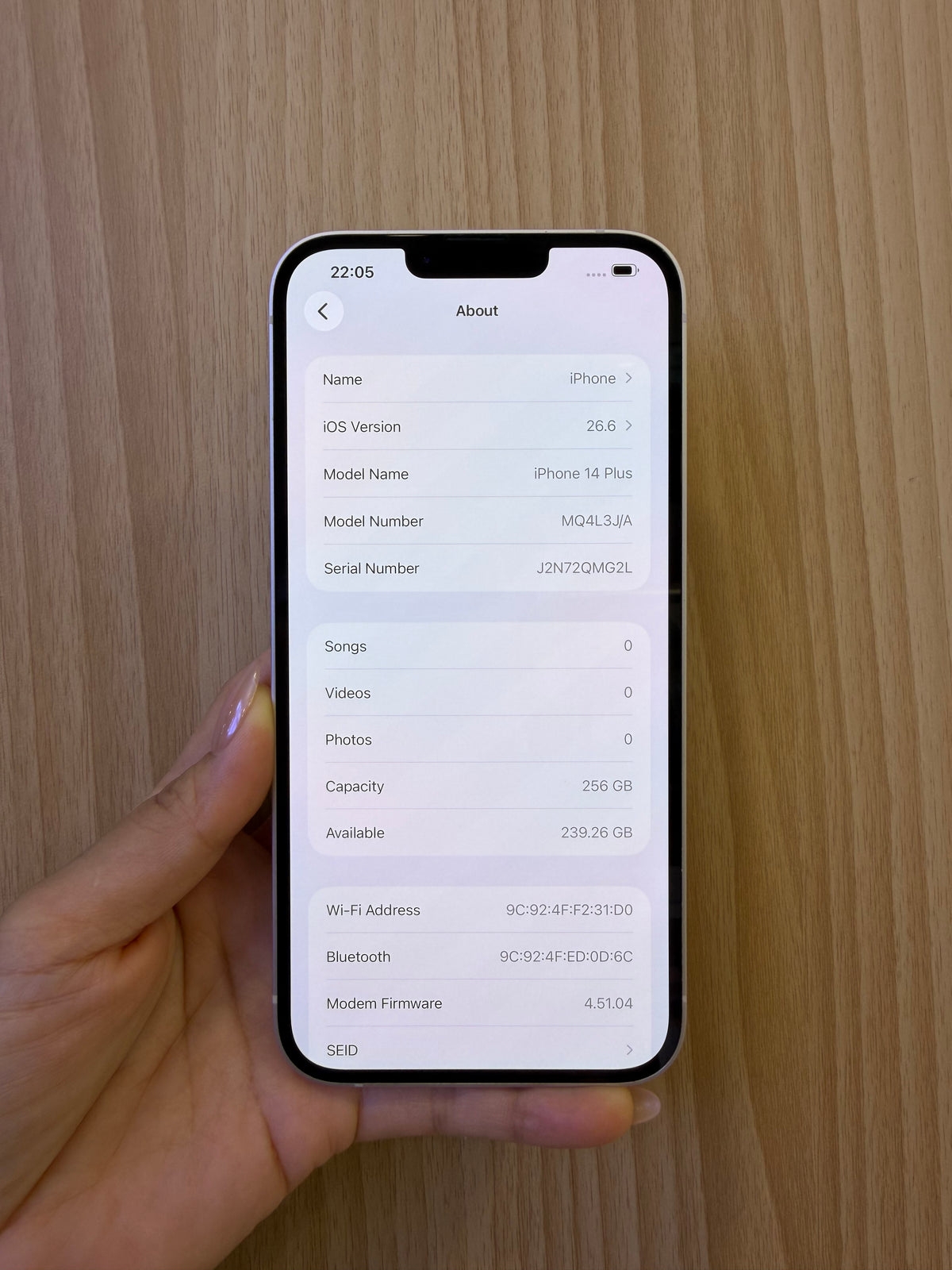 iPhone 14 Plus, 256GB (Grade A) *98368
