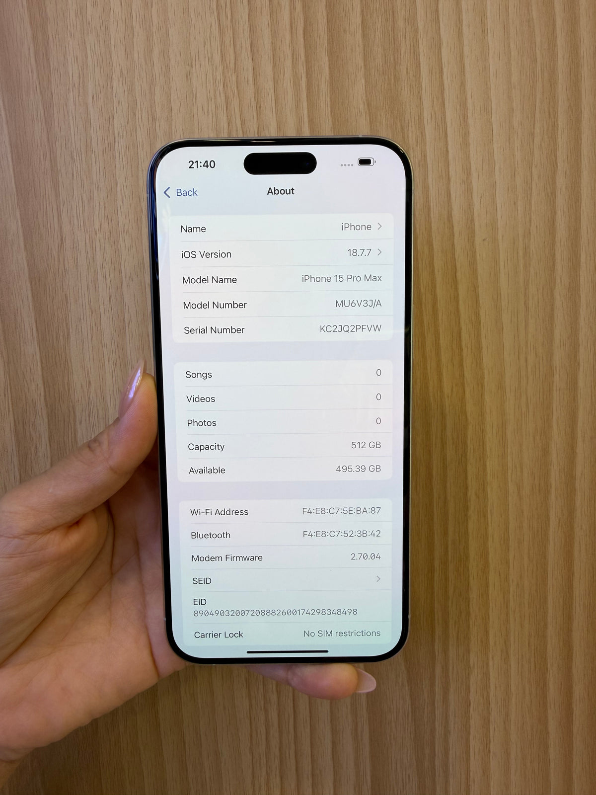 iPhone 15 Pro Max, 512GB (Grade B) *52715