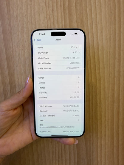 iPhone 15 Pro Max, 512GB (Grade B) *52715