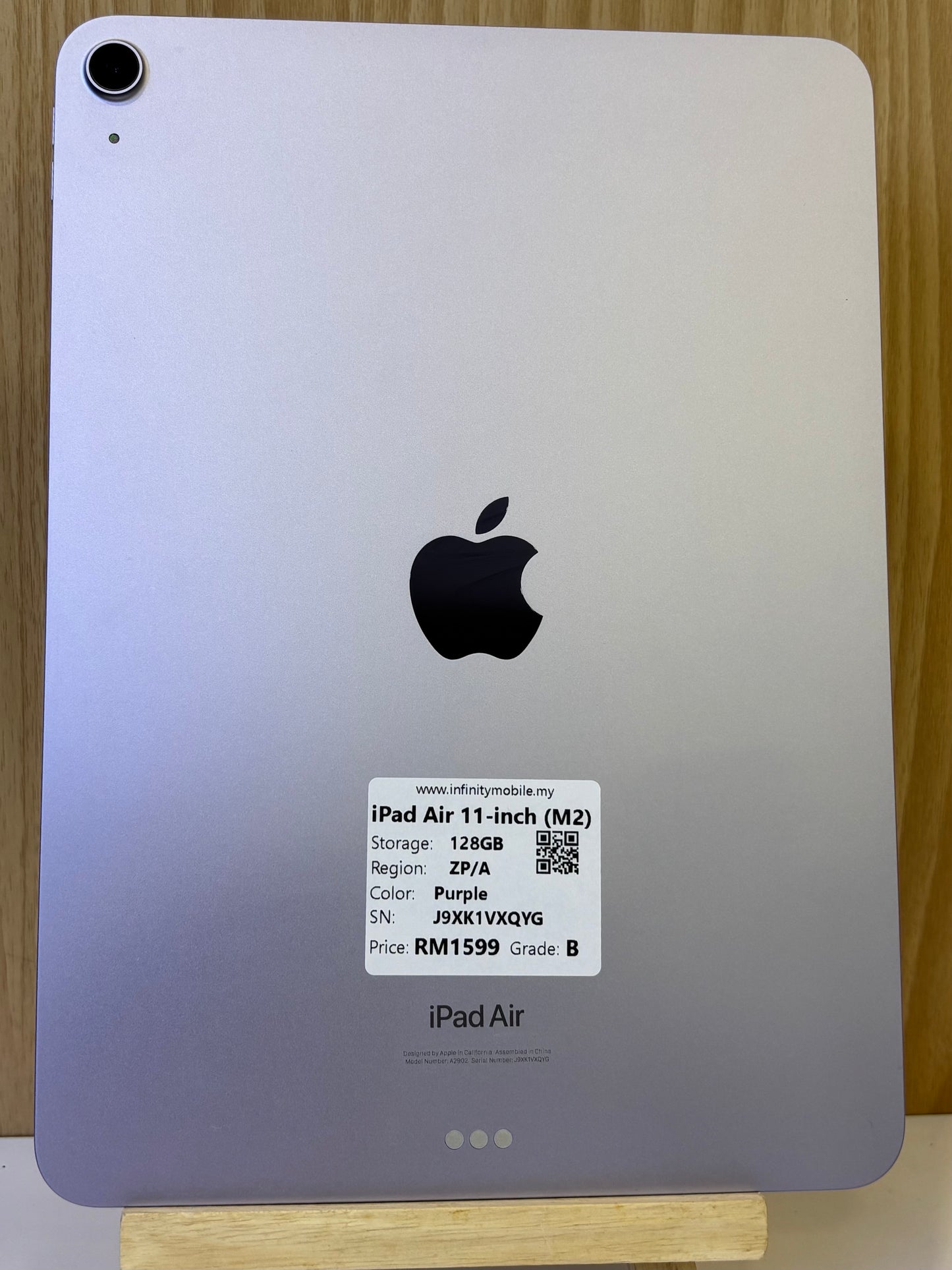 iPad Air 11-inch (M2) Wi-Fi, 128GB (Grade B) *VXQYG