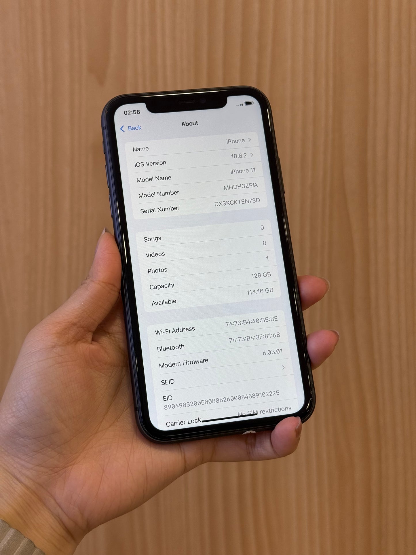 iPhone 11 Black, 128GB (Grade B) *98515