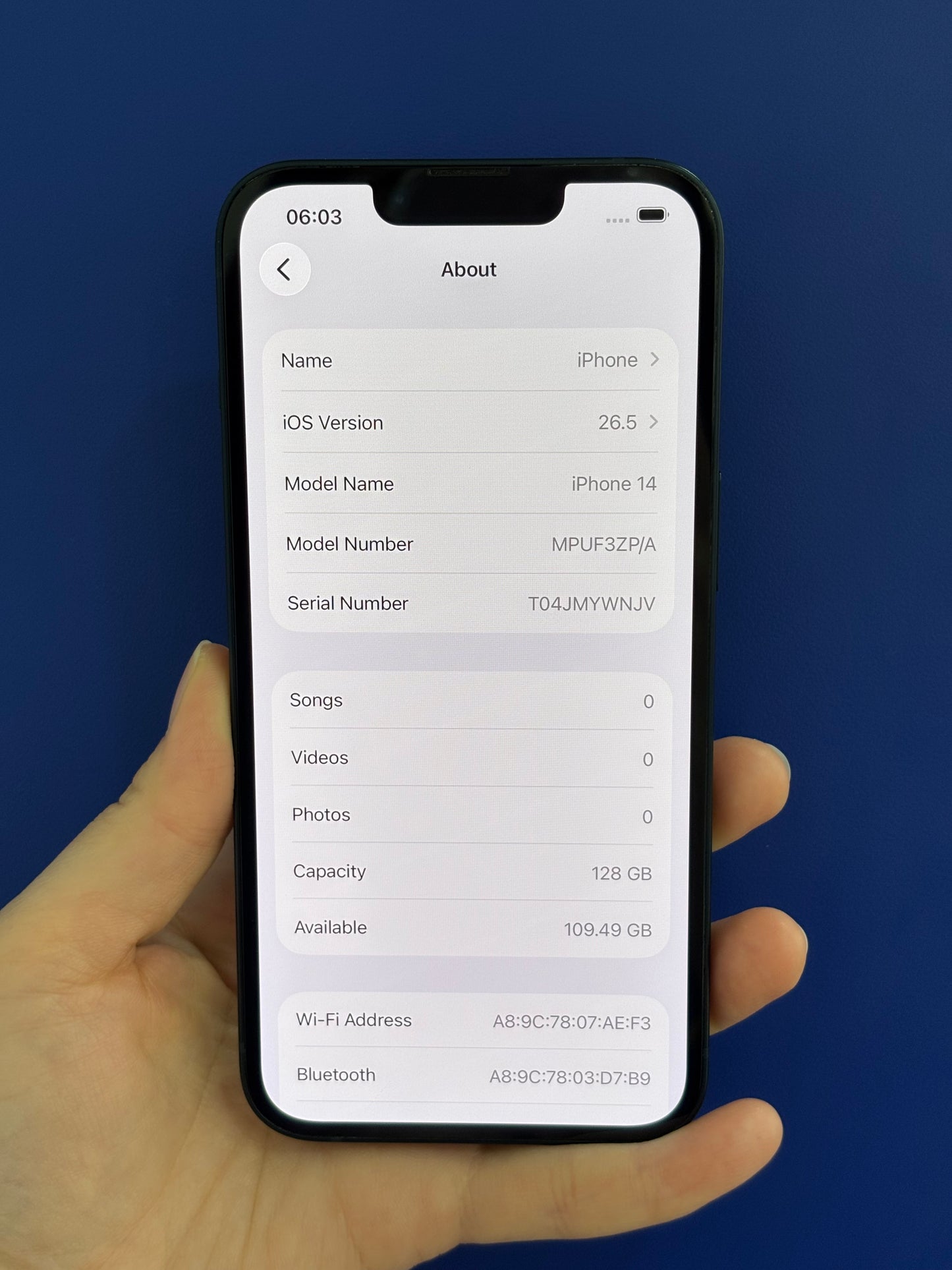 iPhone 14, 128GB (Grade B) *15448