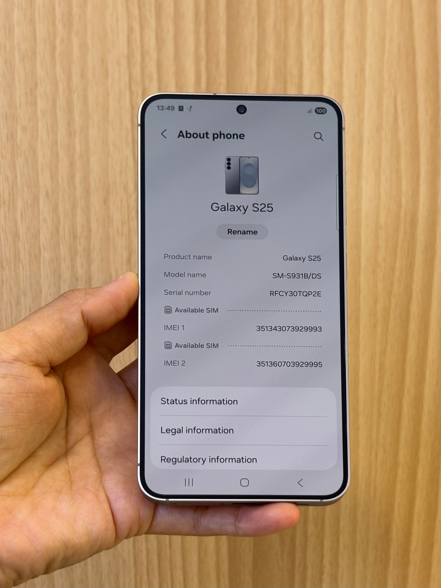 Samsung S25, 512GB (Grade A) *29993
