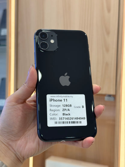 iPhone 11 Black, 128GB (Grade B) *94949